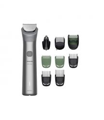 Philips Тример Series 5000, для обличчя, голови, тіла, акум., насадок-9, сталь, сірий