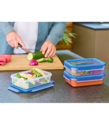 Tefal Tefal Master Seal Eco Food Container, 0.8L, rectangular, plastic, transparent, blue