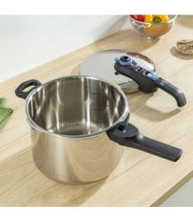 Tefal Tefal Pressure cooker Secure Trendy, 8l, with steam basket, stainless steel, plastic