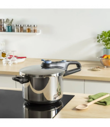 Tefal Tefal Pressure cooker Secure Trendy, 6l, with steam basket, stainless steel, plastic