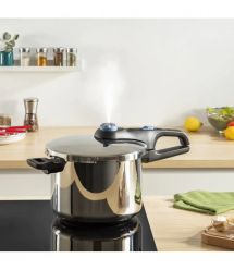 Tefal Tefal Pressure cooker Secure Trendy, 6l, with steam basket, stainless steel, plastic