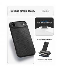 Spigen Чохол Spigen для iPhone 17 Air, Liquid Air, Matte Black