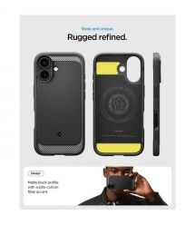 Spigen Чохол Spigen для iPhone 17, Rugged Armor MagFit, Matte Black