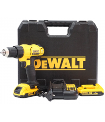 DeWALT drill/driver XR Li-Ion 18V battery 2x2A h 42Nm 450-1800rpm chuck 13mm ZP case 1.28kg
