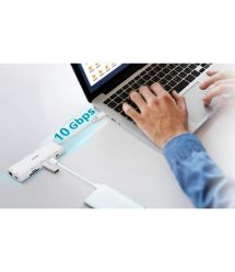 D-Link USB-С Хаб DUP-A01 10in1 2xHDMI, 1xGE, 2xUSB-C, 1xUSB-A 3.1, 1xUSB-A 3.0, 1xSD, 1xmicroSD, 1xUSB-C PD