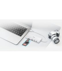 D-Link USB-С Хаб DUP-A01 10in1 2xHDMI, 1xGE, 2xUSB-C, 1xUSB-A 3.1, 1xUSB-A 3.0, 1xSD, 1xmicroSD, 1xUSB-C PD