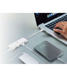 D-Link USB-С Хаб DUP-A01 10in1 2xHDMI, 1xGE, 2xUSB-C, 1xUSB-A 3.1, 1xUSB-A 3.0, 1xSD, 1xmicroSD, 1xUSB-C PD