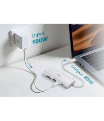 D-Link USB-С Хаб DUP-A01 10in1 2xHDMI, 1xGE, 2xUSB-C, 1xUSB-A 3.1, 1xUSB-A 3.0, 1xSD, 1xmicroSD, 1xUSB-C PD