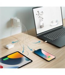 D-Link Зарядний пристрій мережевий DCF-141 140Вт GaN 3хUSB-С, 1xUSB-A, білий