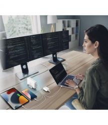 D-Link Зарядний пристрій мережевий DCF-241 240Вт GaN 4хUSB-С, 1xUSB-A, білий