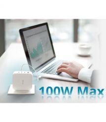 D-Link Зарядний пристрій мережевий DCP-101 100Вт GaN 3хUSB-С, 1xUSB-A, білий