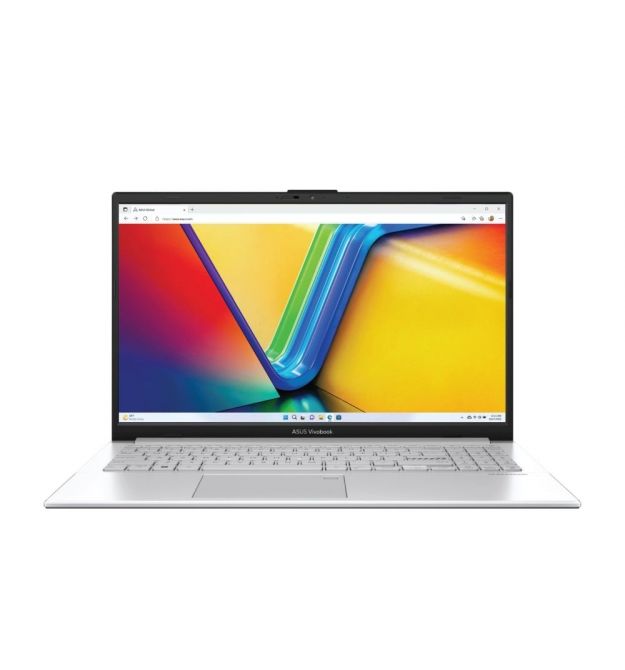 ASUS Ноутбук ASUS Vivobook Go 15 E1504FA-BQ049 15.6" FHD IPS, AMD R5-7520U, 8GB, F512GB, UMA, NoOS, Сріблястий
