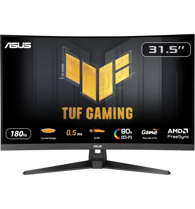 ASUS Монітор Asus 31.5" TUF Gaming VG32WQ3B 2xHDMI, DP, MM, VA, 2560x1440, 180Hz, 0.5ms, sRGB 120%, CURVED, AdaptiveSync, HDR10