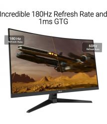 ASUS Монітор Asus 31.5" TUF Gaming VG32WQ3B 2xHDMI, DP, MM, VA, 2560x1440, 180Hz, 0.5ms, sRGB 120%, CURVED, AdaptiveSync, HDR10