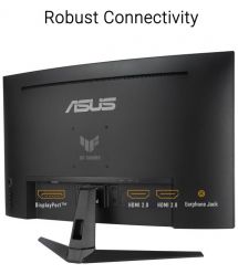 ASUS Монітор Asus 31.5" TUF Gaming VG32WQ3B 2xHDMI, DP, MM, VA, 2560x1440, 180Hz, 0.5ms, sRGB 120%, CURVED, AdaptiveSync, HDR10