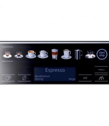 Siemens Siemens Coffee machine, 1.7L, auto capuchino maker, LED display, auto recipe-8, black-silver