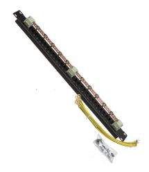 MIRSAN Шина заземления 19", 1U, черная