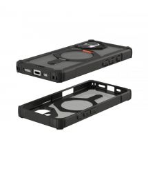 UAG Чехол для iPhone 17, Plasma XTE MagSafe, Black/Pop Orange
