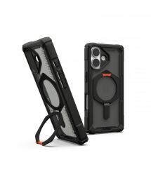 UAG Чехол для iPhone 17, Plasma XTE MagSafe, Black/Pop Orange