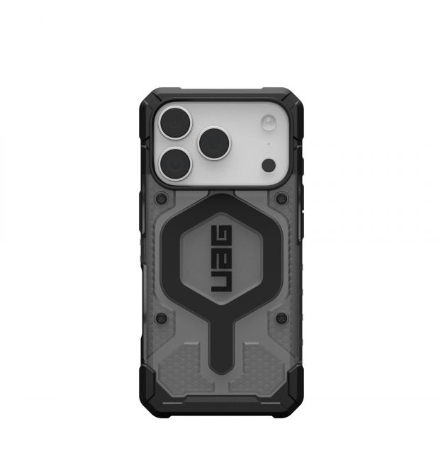 UAG Чехол для iPhone 17 Pro, Pathfinder Clear MagSafe, Ash/Black