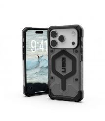 UAG Чехол для iPhone 17 Pro, Pathfinder Clear MagSafe, Ash/Black