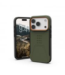 UAG Чехол для iPhone 17 Pro, Civilian MagSafe, Olive/Orange