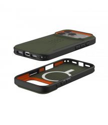 UAG Чехол для iPhone 17 Pro, Civilian MagSafe, Olive/Orange