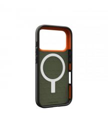 UAG Чехол для iPhone 17 Pro, Civilian MagSafe, Olive/Orange