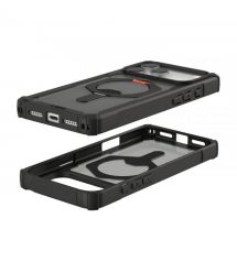 UAG Чехол для iPhone 17 Pro Max, Plasma XTE MagSafe, Black/Pop Orange