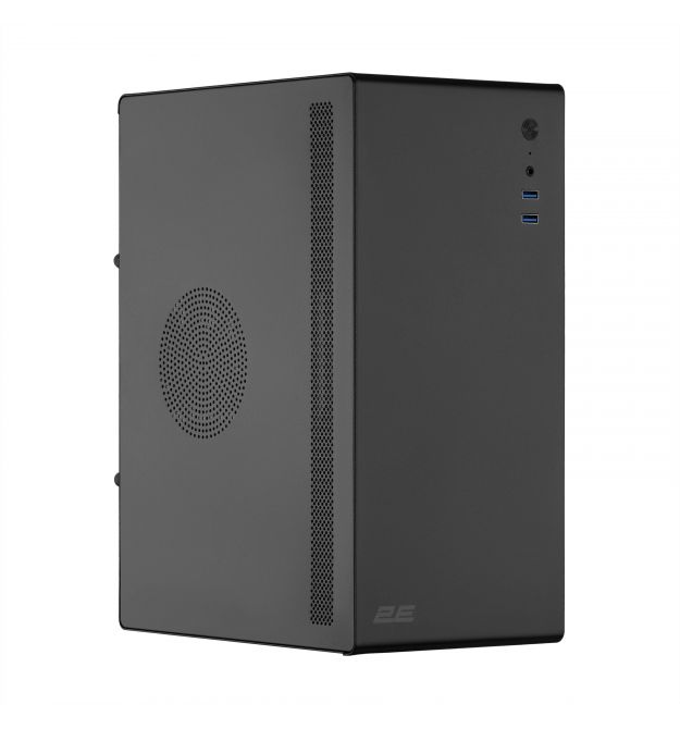 2E Корпус 2E Credo V200B без БЖ, 2xUSB3.0, 1x80мм, VGA 250мм, mATX, чорний