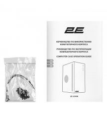 2E Корпус 2E Credo V200B без БЖ, 2xUSB3.0, 1x80мм, VGA 250мм, mATX, чорний