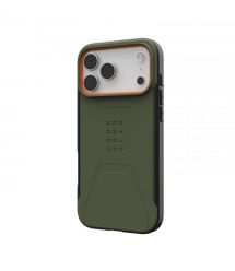 UAG Чехол для iPhone 17 Pro Max, Civilian MagSafe, Olive/Orange