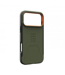 UAG Чехол для iPhone 17 Pro Max, Civilian MagSafe, Olive/Orange