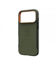 UAG Чехол для iPhone 17 Pro Max, Civilian MagSafe, Olive/Orange
