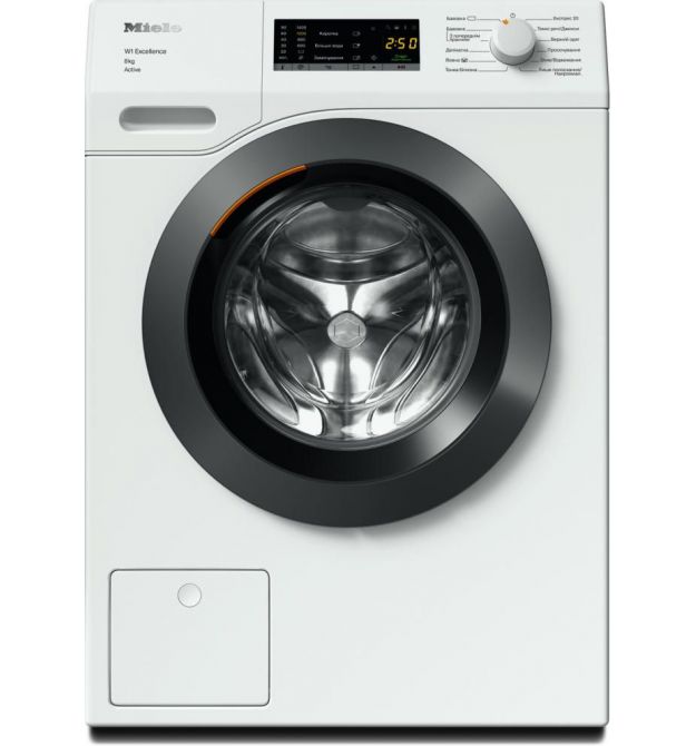 Miele Пральна машина WEA 135 WCS фронтальна, 8кг, 1400, A+++, 63.6см, дисплей, інвертор, люк сірий, білий