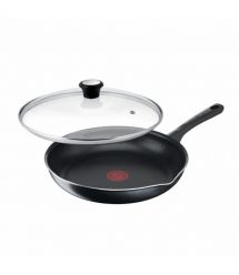Tefal Сковорода з кришкою Day by Day, 20см, з кришкою, алюміній, бакеліт, скло, чорний