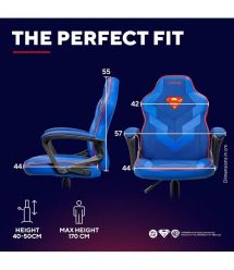 Trust Крісло GXT 703SM Revvo, ПУ шкіра, Foldable Armrests, синій