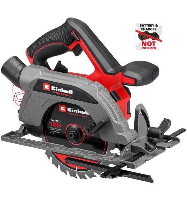 Einhell Пила дискова акумуляторна TP-CS 18/165 Li BL-Solo безщіткова 18В 5000об/хв 165х20мм 2.95кг без АКБ та ЗП