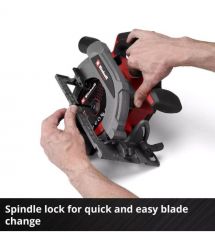 Einhell Пила дискова акумуляторна TP-CS 18/165 Li BL-Solo безщіткова 18В 5000об/хв 165х20мм 2.95кг без АКБ та ЗП