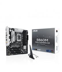ASUS Материнcька плата B860M MAX GAMING AX s1851 B860 4xDDR5 M.2 DP USB Type-C Wi-Fi BT mATX