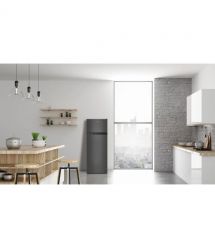 TCL Холодильник с верхн. мороз., 144x55х54.5, холод.отд.-197л, мороз.отд.-40л, 2дв., A++, ST, нерж