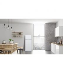 TCL Холодильник с верхн. мороз., 144x55х54.5, холод.отд.-197л, мороз.отд.-40л, 2дв., A++, ST, белый