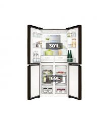 TCL Холодильник многодверный, 185х84х68, холод.отд.-301л, мороз.отд.-169л, 4 дв., A++, NF, инв., диспл внешн., зона св-ти, нерж