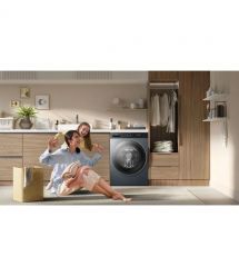 TCL Стиральная машина фронтальная, 9кг, 1400, A+++, 57см, дисплей, пар, инвертор, серый