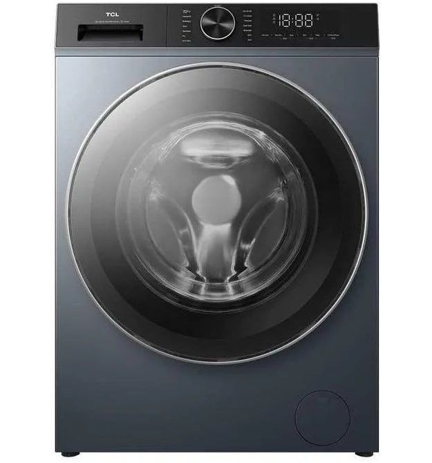 TCL Стиральная машина фронтальная, 8кг, 1400, A+++, 53см, дисплей, пар, инвертор, серый