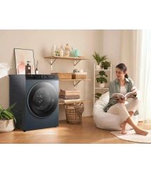 TCL Стиральная машина фронтальная, 8кг, 1400, A+++, 53см, дисплей, пар, инвертор, серый