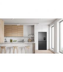 TCL Холодильник SBS, 185х84х68, холод.отд.-297л, мороз.отд.-169л, 4 дв., A++, NF, инв., диспл внешн., диспенсер, нерж