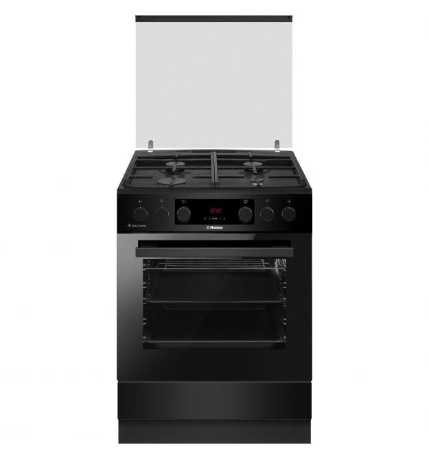 Hansa Cooker combined, 65L, 60x60cm, display, convection, cast-iron, black