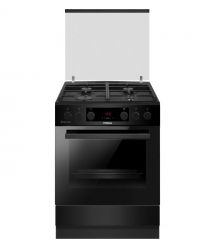 Hansa Cooker combined, 65L, 60x60cm, display, convection, cast-iron, black