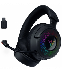 Razer Гарнитура игровая Kraken V4, USB-A/WL/BT, RGB, чёрный